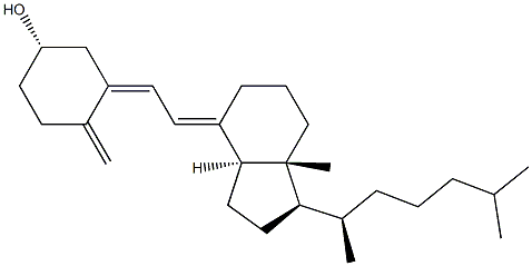 麦角钙化甾醇,1406-16-2,结构式