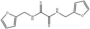 N,N'-ビス(2-フラニルメチル)エタンビスチオアミド 化学構造式