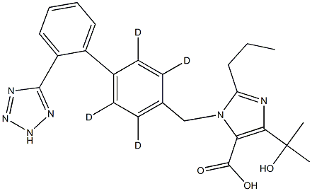 オルメサルタン-D4酸 化学構造式