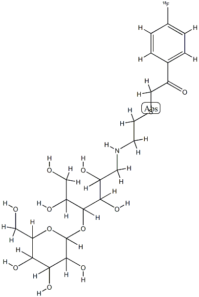 N-lactitol-S-(fluorophenacyl)cysteamine 结构式