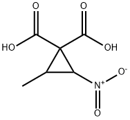 1,1-Cyclopropanedicarboxylicacid,2-methyl-3-nitro-(8CI),14232-86-1,结构式