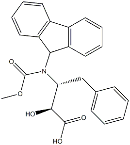 (2S,3R)-3-芴甲氧羰酰氨基-2-羟基-4-苯丁酸,, 1426128-64-4, 结构式