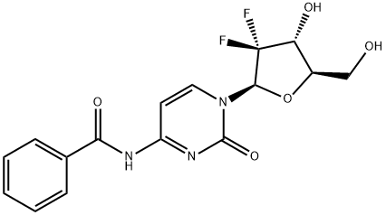 4-N-benzoylgeMcitabine Struktur