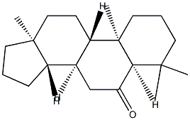 4,4-ジメチル-5β-アンドロスタン-6-オン 化学構造式