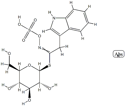 Glucobrassicin potassium salt Structure