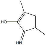 1-Cyclopenten-1-ol,5-imino-2,4-dimethyl-(9CI) Structure