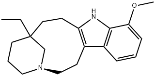 (-)-7-Ethyl-1,4,5,6,7,8,9,10-octahydro-11-methoxy-2H-3,7-methanoazacycloundecino[5,4-b]indole Structure