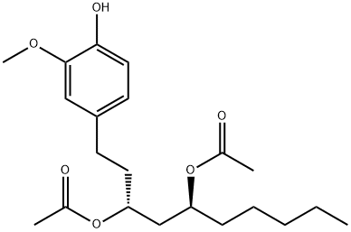 Diacetoxy-6-gingerdiol Struktur