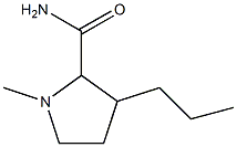 2-Pyrrolidinecarboxamide,1-methyl-3-propyl-(8CI) 结构式