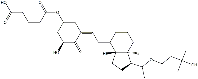 22-oxacalcitriol-3-hemiglutarate,143773-34-6,结构式