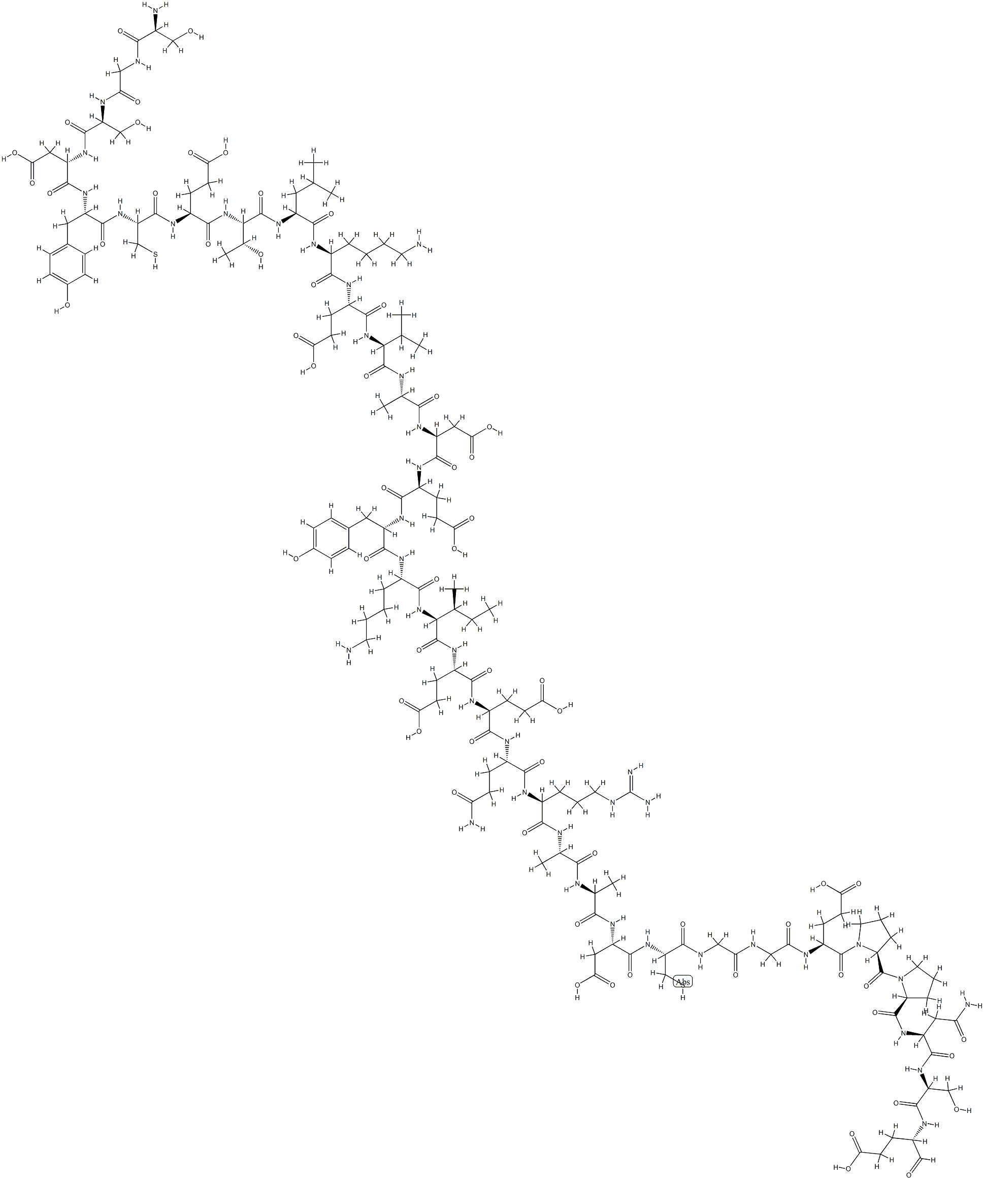 C-terminally located anterior lobe peptide, Lymnaea stagnalis 结构式