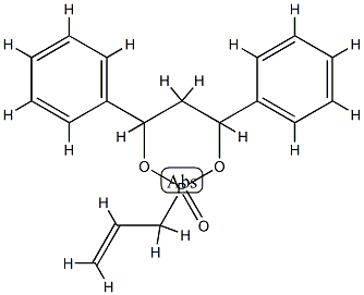 4,6-diphenyl-2-(2-propenyl)-1,3-dioxa-2-phosphorinane 2-oxide 化学構造式