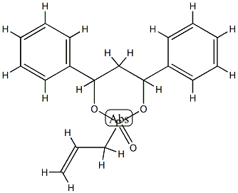 4,6-diphenyl-2-(2-propenyl)-1,3-dioxa-2-phosphorinane 2-oxide Structure