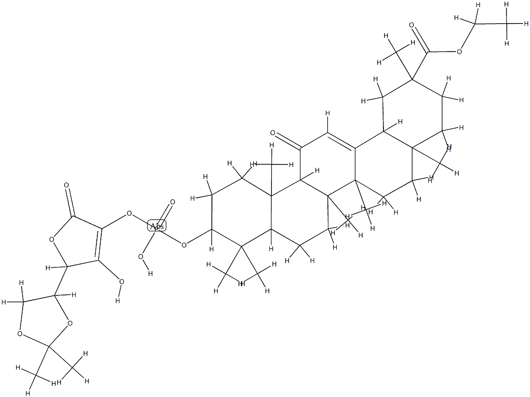 145079-98-7 ascorbic acid 2-(11-oxoolean-12-en-29-oic acid ethyl ester 3-yl-phosphate)