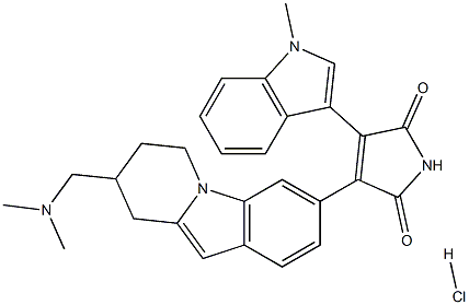 BisindolylMaleiMide XI Hydrochloride,145333-02-4,结构式