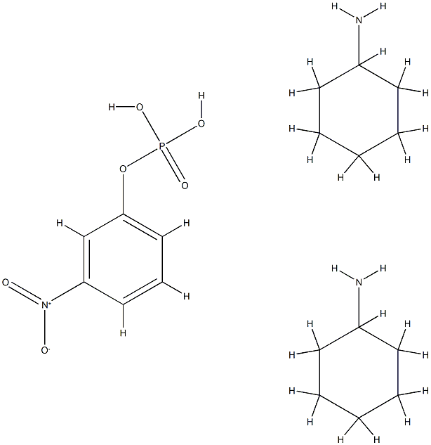 4-硝基苯磷酸二环己基胺盐, 14545-82-5, 结构式