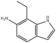 1H-Indol-6-amine,7-ethyl-(9CI) 化学構造式
