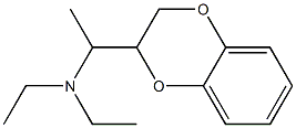 N,N-Diethyl-α-methyl-1,4-benzodioxane-2-methanamine 结构式