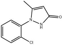 1-(2-Chloro-phenyl)-5-methyl-1,2-dihydro-pyrazol-3-one 结构式