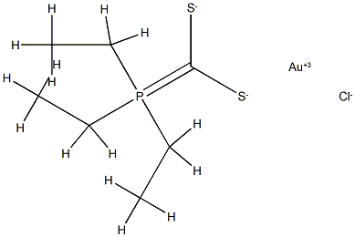 145874-60-8 gold(+3) cation, triethylphosphoranylidenemethanedithiolate, chloride