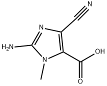 1H-Imidazole-5-carboxylicacid,2-amino-4-cyano-1-methyl-(9CI) 结构式