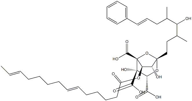 Zaragozic acid B 化学構造式