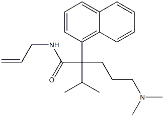 N-Allyl-α-[3-(dimethylamino)propyl]-α-isopropyl-1-naphthaleneacetamide Structure