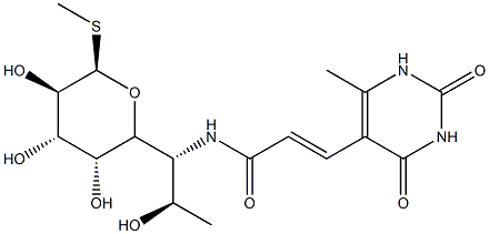 スパルソリンコマイシン 化学構造式