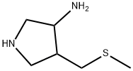 3-Pyrrolidinamine,4-[(methylthio)methyl]-(9CI)|