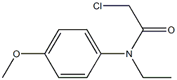 2-chloro-N-ethyl-N-(4-methoxyphenyl)acetamide Structure