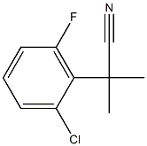 2-(2-chloro-6-fluorophenyl)-2-methylpropanenitrile 结构式