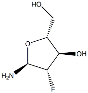 alpha-D-Arabinofuranosylamine, 2-deoxy-2-fluoro- (9CI),149624-20-4,结构式