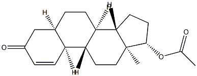 17β-アセトキシ-5β-エストラ-1-エン-3-オン 化学構造式