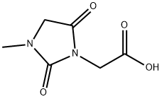 (3-methyl-2,5-dioxo-1-imidazolidinyl)acetic acid(SALTDATA: H2O) Structure