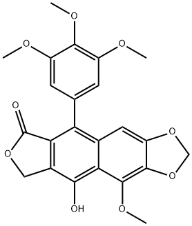 5-methoxydehydropodophyllotoxin 结构式