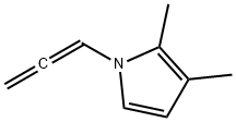 1H-Pyrrole,2,3-dimethyl-1-(1,2-propadienyl)-(9CI) 结构式