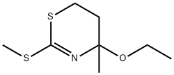 4H-1,3-Thiazine,4-ethoxy-5,6-dihydro-4-methyl-2-(methylthio)-(9CI) Structure