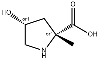 D-Proline, 4-hydroxy-2-methyl-, (4R)-rel- (9CI),152722-91-3,结构式