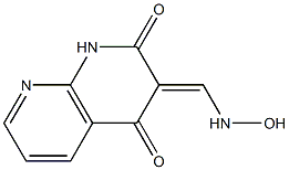 1,8-Naphthyridine-3-carboxaldehyde,1,2-dihydro-4-hydroxy-2-oxo-,3-oxime(9CI) Struktur