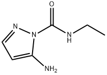 1H-Pyrazole-1-carboxamide,5-amino-N-ethyl-(9CI) Structure