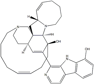 8-hydroxymanzamine A Structure