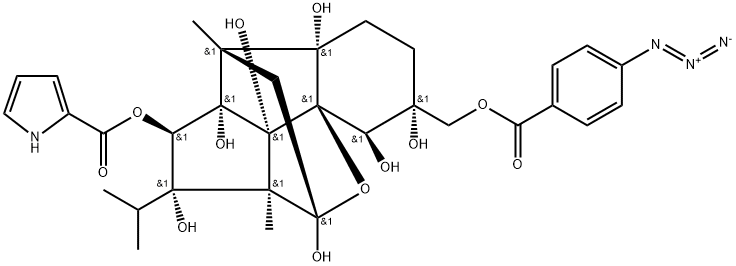 9-hydroxy-21-(4-azidobenzoyloxy)-9-epiryanodine 结构式