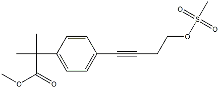 4-[4-(Methanesulfonyloxy)-1-butynyl]-α,α-di(Methyl)benzeneacetic Acid, Methyl Ester