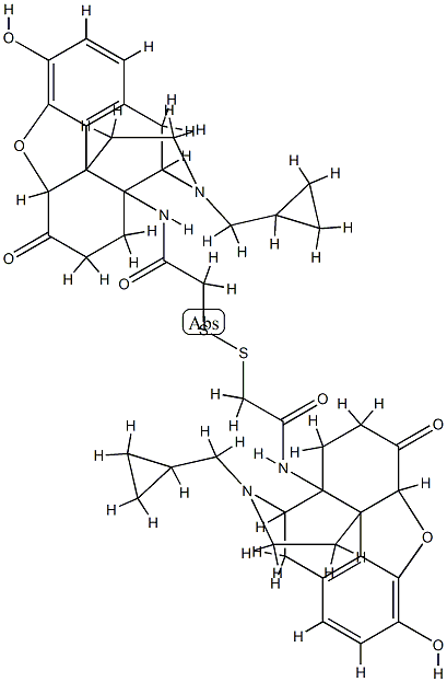 14,14'-(dithiobis((2-oxo-2,1-ethanediyl)imino))bis(7,8-dihydro-N-(cyclopropylmethyl)normorphinone),155270-53-4,结构式