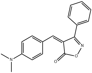 4-[4-(dimethylamino)benzylidene]-3-phenyl-5(4H)-isoxazolone,155527-97-2,结构式