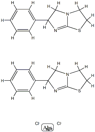 Nickel, dichlorobis(2,3,5,6-tetrahydro-6-phenylimidazo(2,1-b)thiazole- N(sup 7)-, (T-4-(S),(S))- Structure