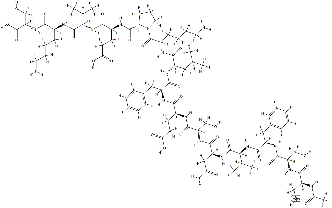 PROTEIN KINASE C B2 PEPTIDE,155773-76-5,结构式
