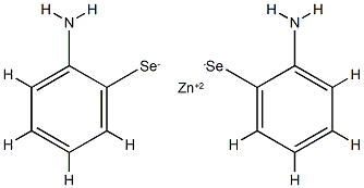 bis(2-aminobenzeneselenolato-N,Se)zinc 结构式