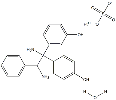 aqua(1,1-bis(4-hydroxyphenyl)-1,2-diamino-2-phenylethane)platinum(II) sulfate|
