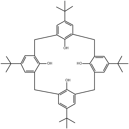 5,11,17,23-Tetra-t-butyl-25,26,27,28-tetrahydroxycalix-4-arene Structure
